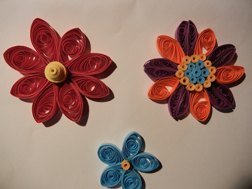 手作り大好き ヨンジャのブログ 画用紙で作る花