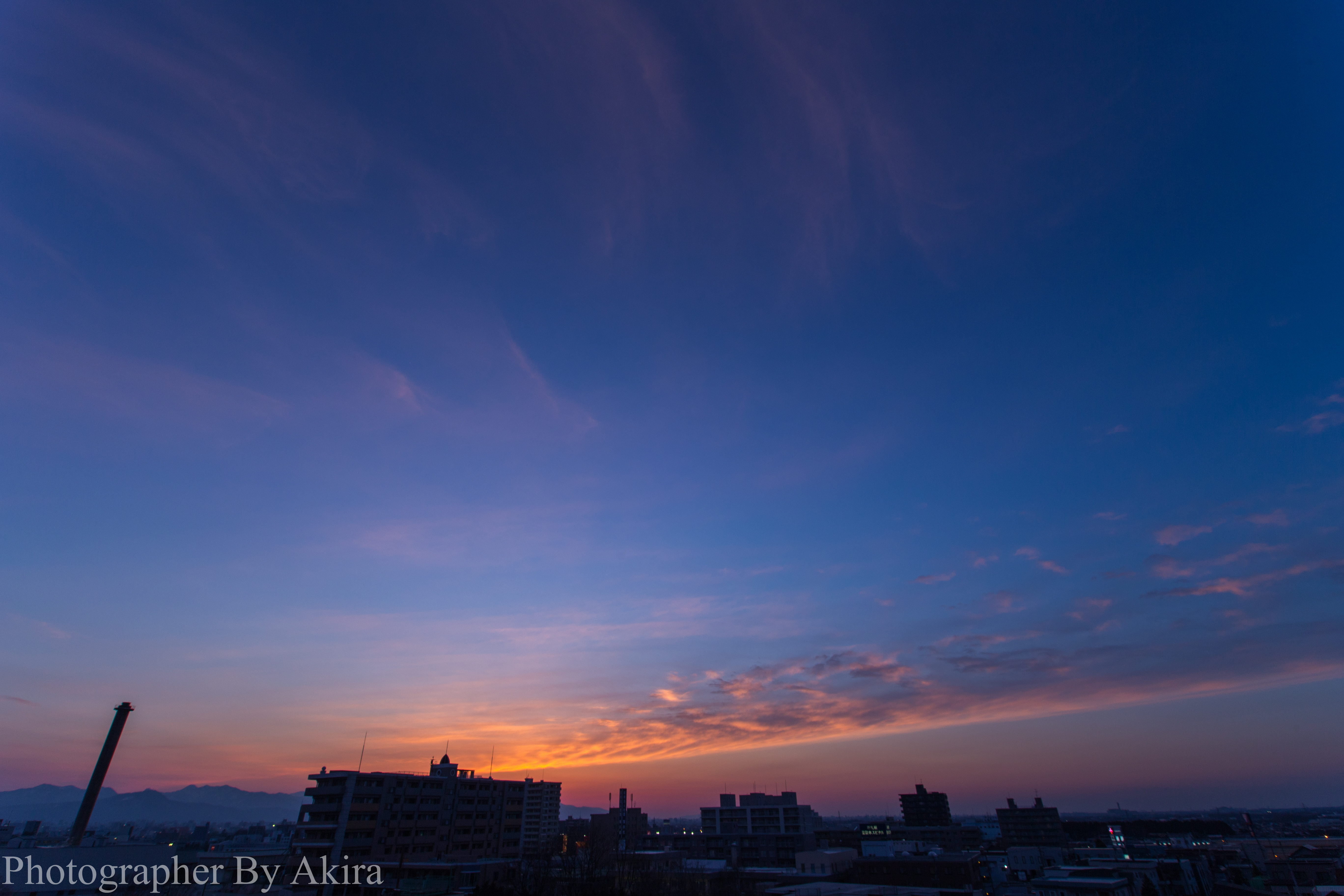 ｔｈｅ 北海道 今日の札幌の夕焼け空