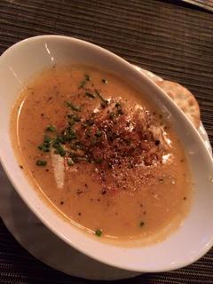 She crab soup topped with Spanish sherry and chives | at The Blue Point..jpg