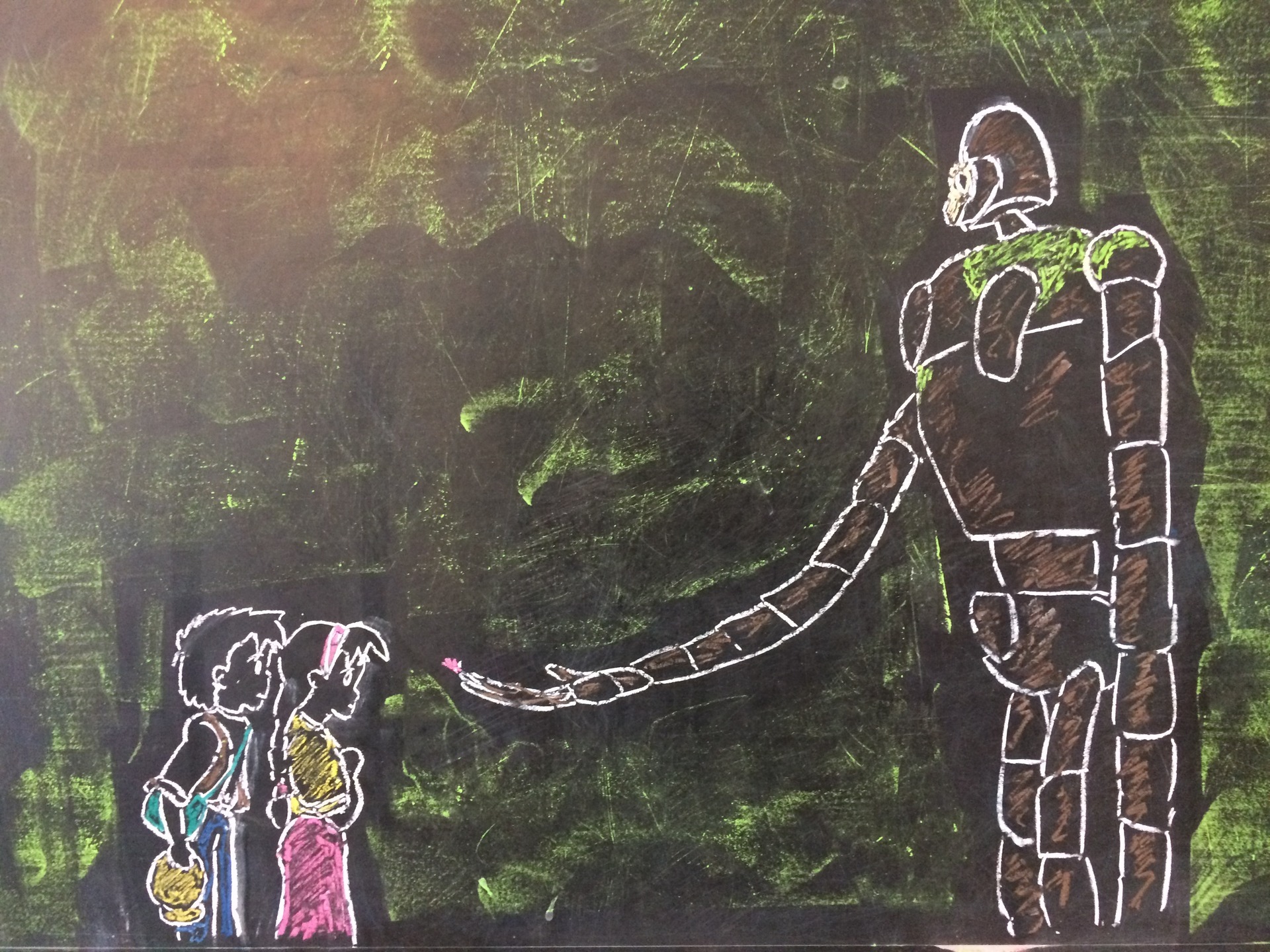 アラフォーのイタズラ描き ジブリ 天空の城ラピュタ シータ パズー ロボット兵