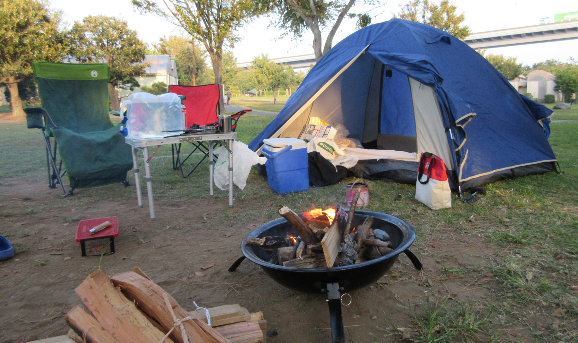 キャンプブログ ほったらかしキャンプ場 キャンプ準備