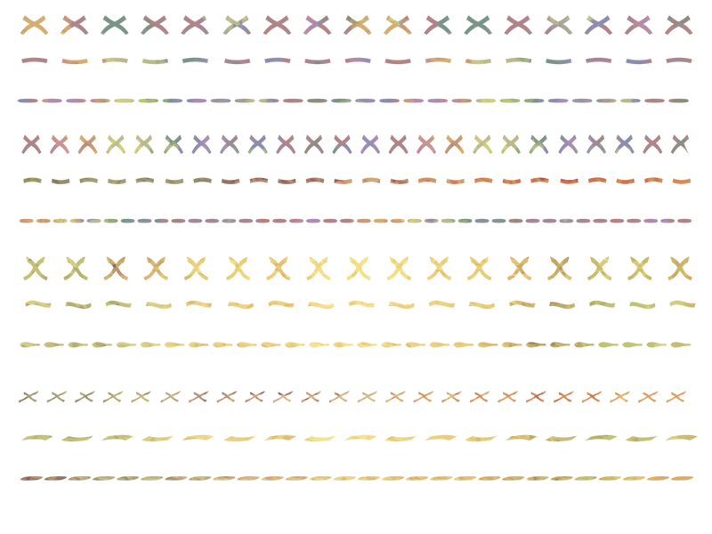 縫い目のようなライン素材 フレーム ライン素材 フリー素材ブログ 素材屋とりっくすたー