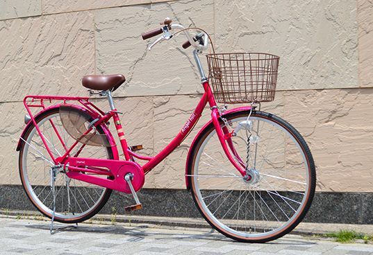 ピンクのかわいいママチャリ エンジェルテイル ネット通販限定価格 自転車通販ナビ