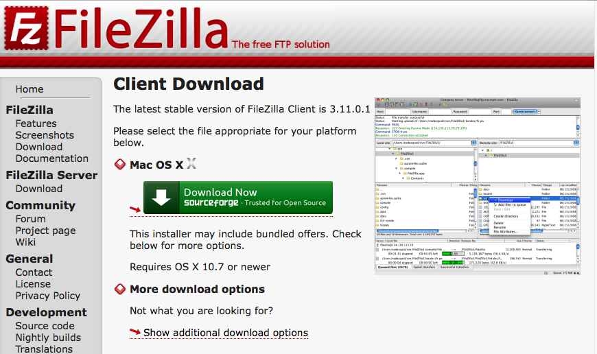 Filezilla Mac Yosemite Download