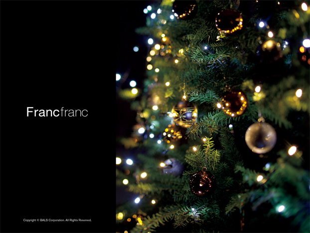 Francfrancフランフラン大好き Christmas 2010 壁紙