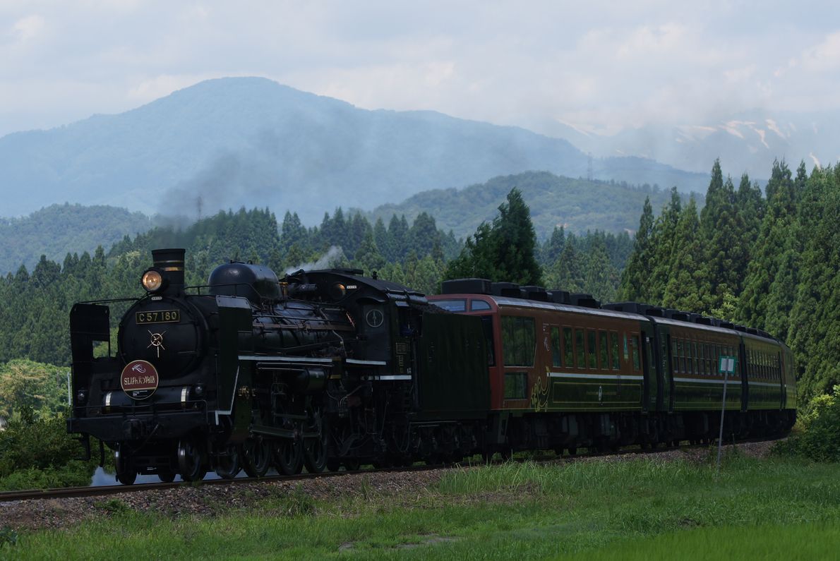 Smile でいこう My Life 鉄道好きオヤジのブログ Slばんえつ物語号 C57復活