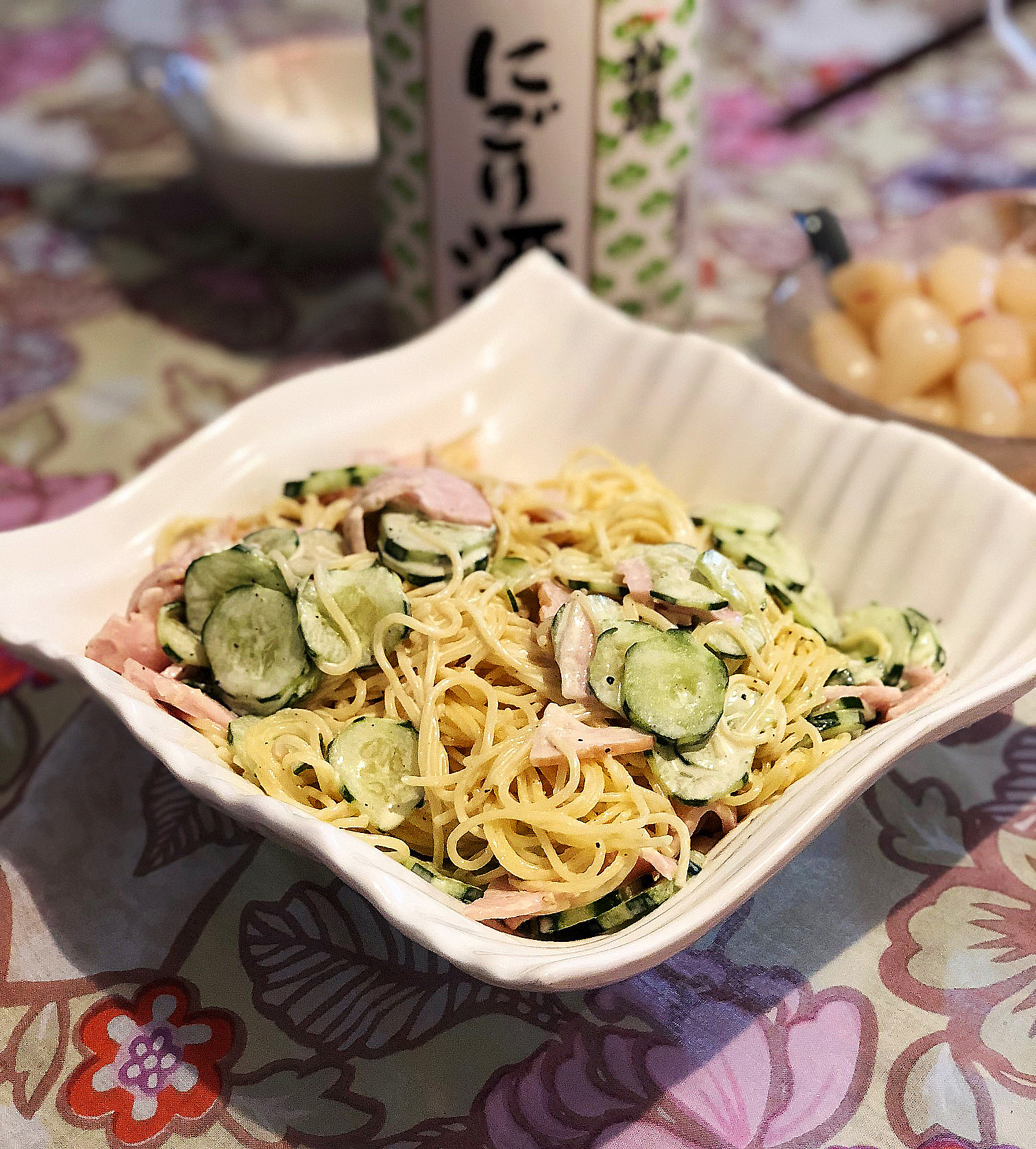 簡単おつまみ スパゲティサラダ