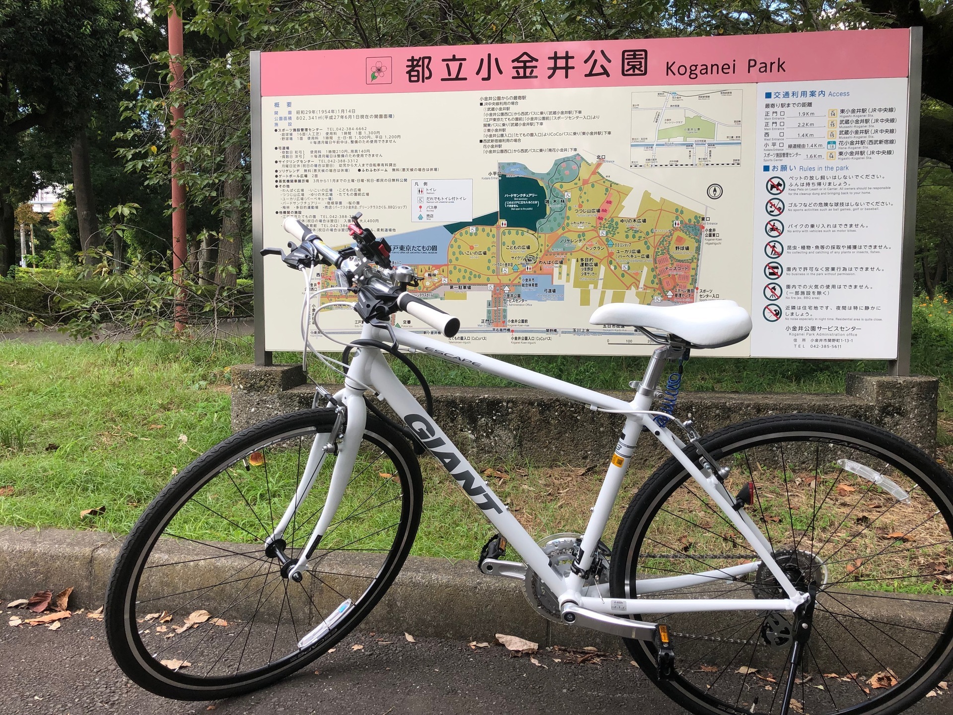 つきみのブログ 自転車旅 都立小金井公園