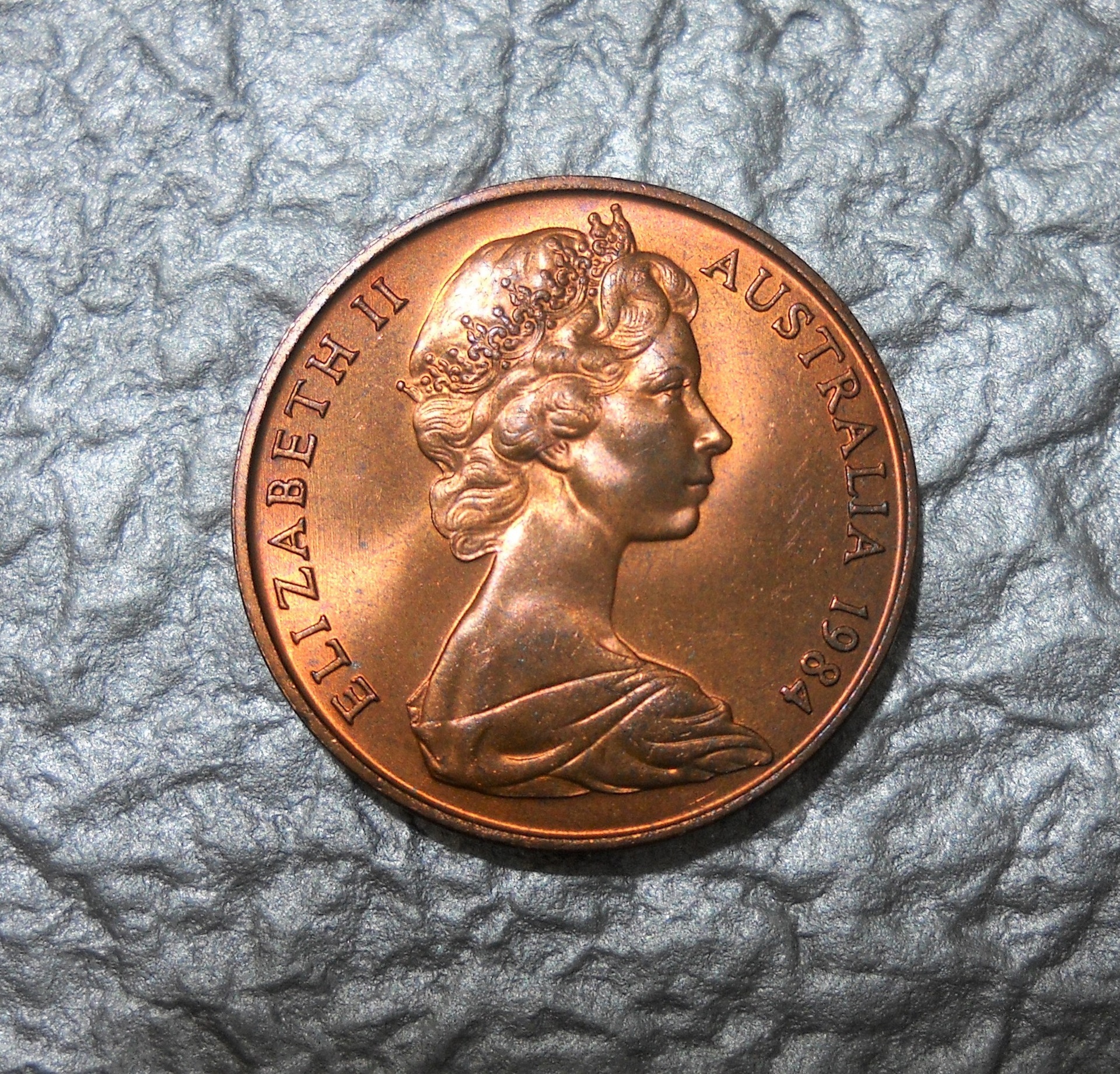 コレクションの記載 オーストラリア エリマキトカゲ 2セントコイン