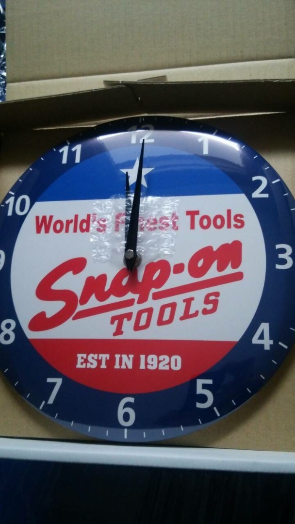 在庫有】 Snap-on スナップオン Chpper Clock 壁掛け•置き時計 ienomat