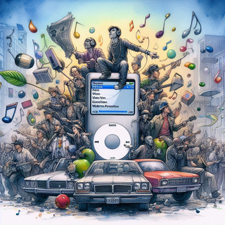 iPod revolution_ Changing the way we enjoy music in 2001, watercolor painting.png