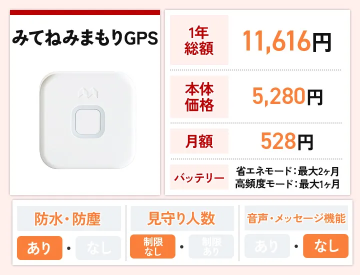 みてねみまもりGPS