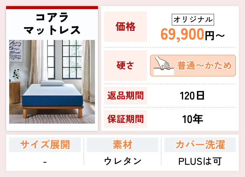 コアラマットレス（マットレスラインナップ）