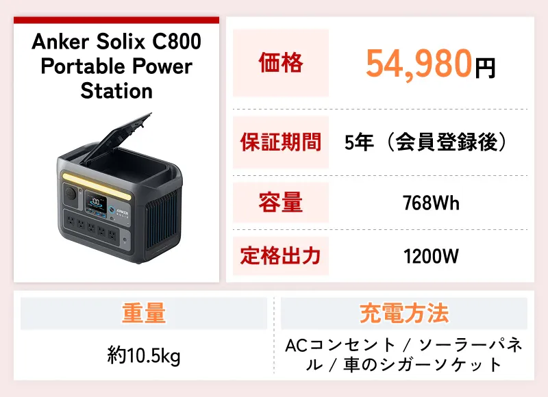 Anker Solix C800 Portable Power Station