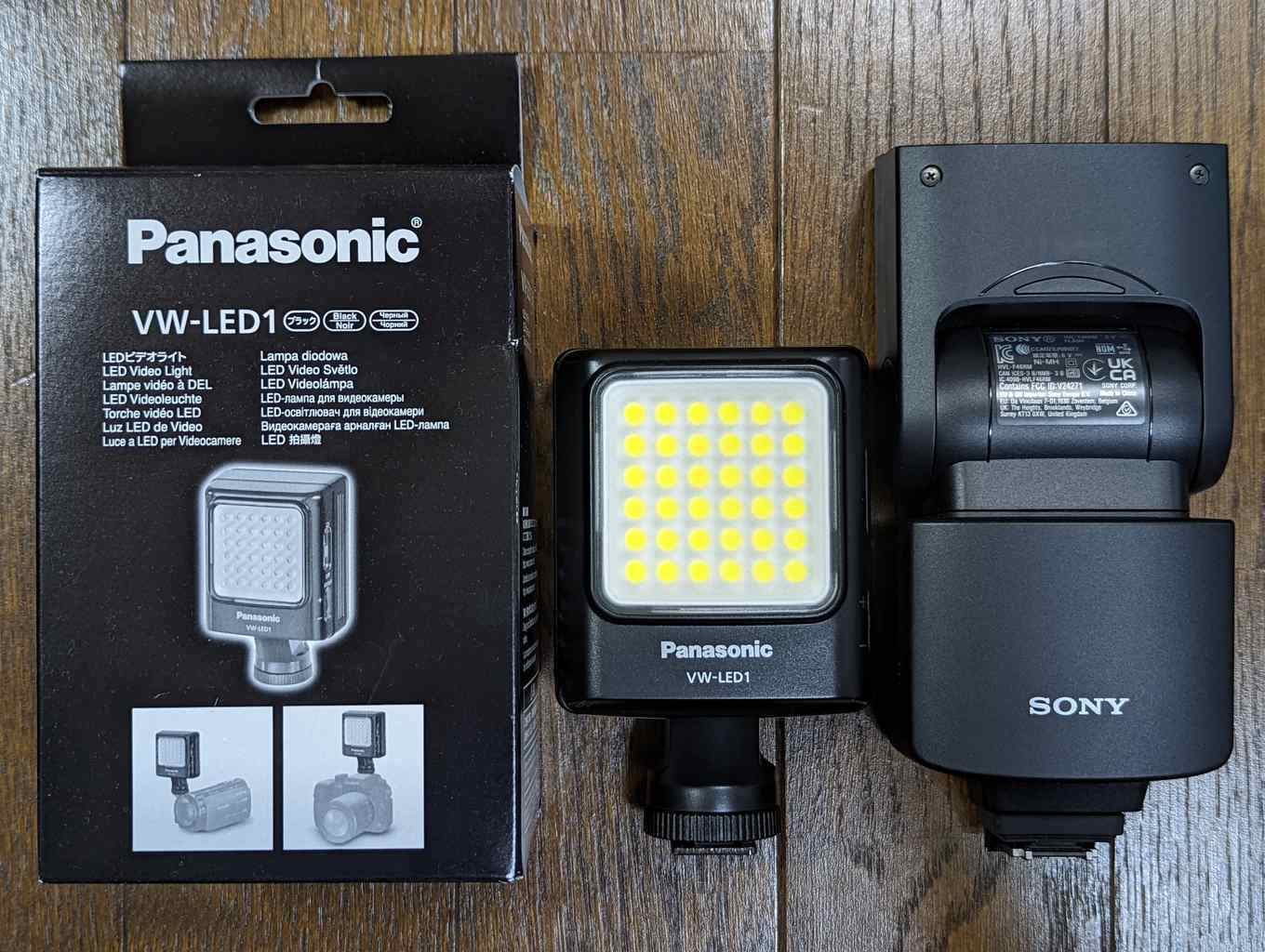 音楽と映像の日々: パナソニックVW-LED1-K LEDビデオライトをポート