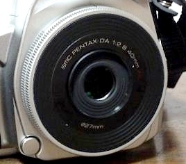 一眼レフを買ったら: PENTAX smc DA40mm F2.8 XS ビスケットレンズ