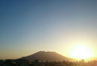 clear sky sunrise sakurajima 20151029 1446078669514.jpg