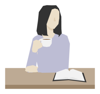 cafe_relax_book_female_17470.png