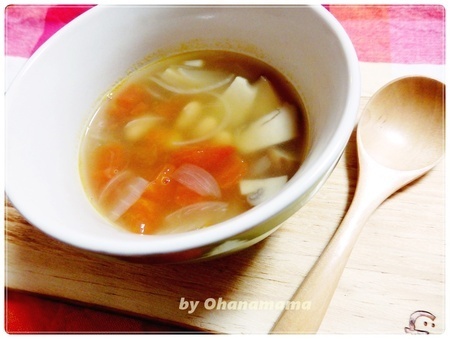 生姜と大豆のスープ