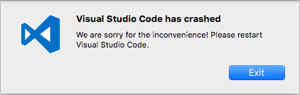 Visual Studio Code Crash