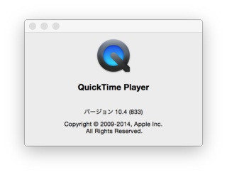 QuickTime Player̃o[W