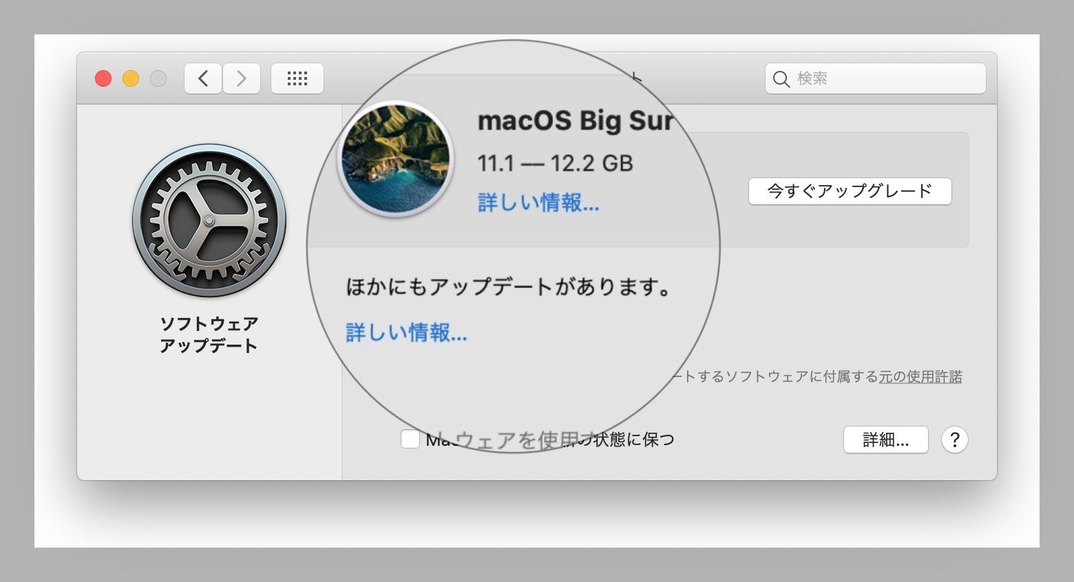 macOS Big Sur 11.1ȊOɂAbvf[g邱Ƃ킩