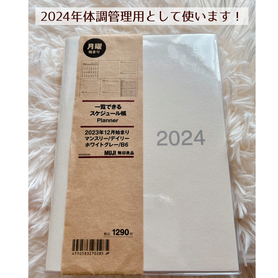 いろいろ整う日々のキロク: 【無印良品】手帳好きの体調管理は『一覧