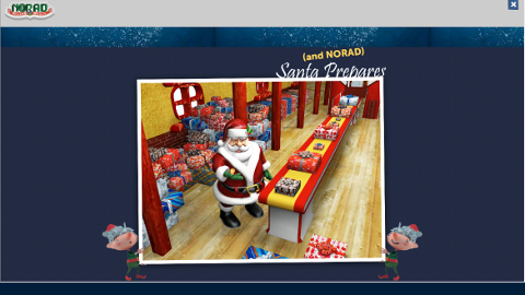 Official NORAD Tracks Santa North Pole SS 摜