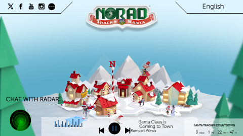 Official NORAD Tracks Santa gbvy[W SS 摜