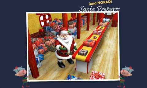 NORAD Tracks Santa prepare SS摜