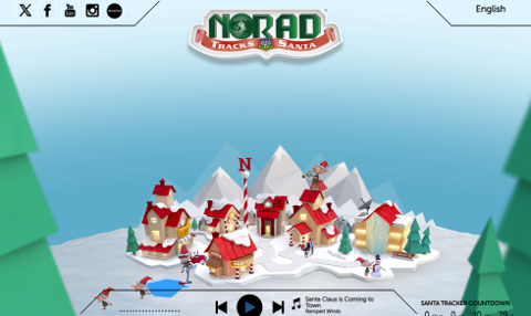 Official NORAD Tracks Santa gbvy[W SS摜