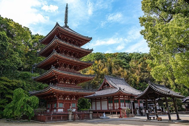 Myō-ō-in_(Fukuyama),_Five-storied_Pagoda_and_Main_Hall_001.jpg