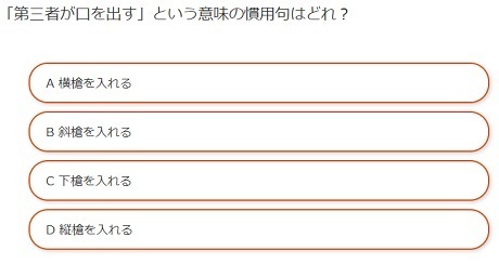 家に居ながらお小遣いを稼ぐ方法 第三者が口を出す という意味の慣用句はどれ 脳トレクイズ