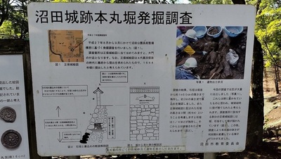 Numata-Castle-Honmarubori-Explanation-Board.JPG