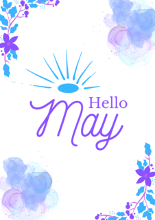 Purple and White Modern  Hello May (Flyer).png