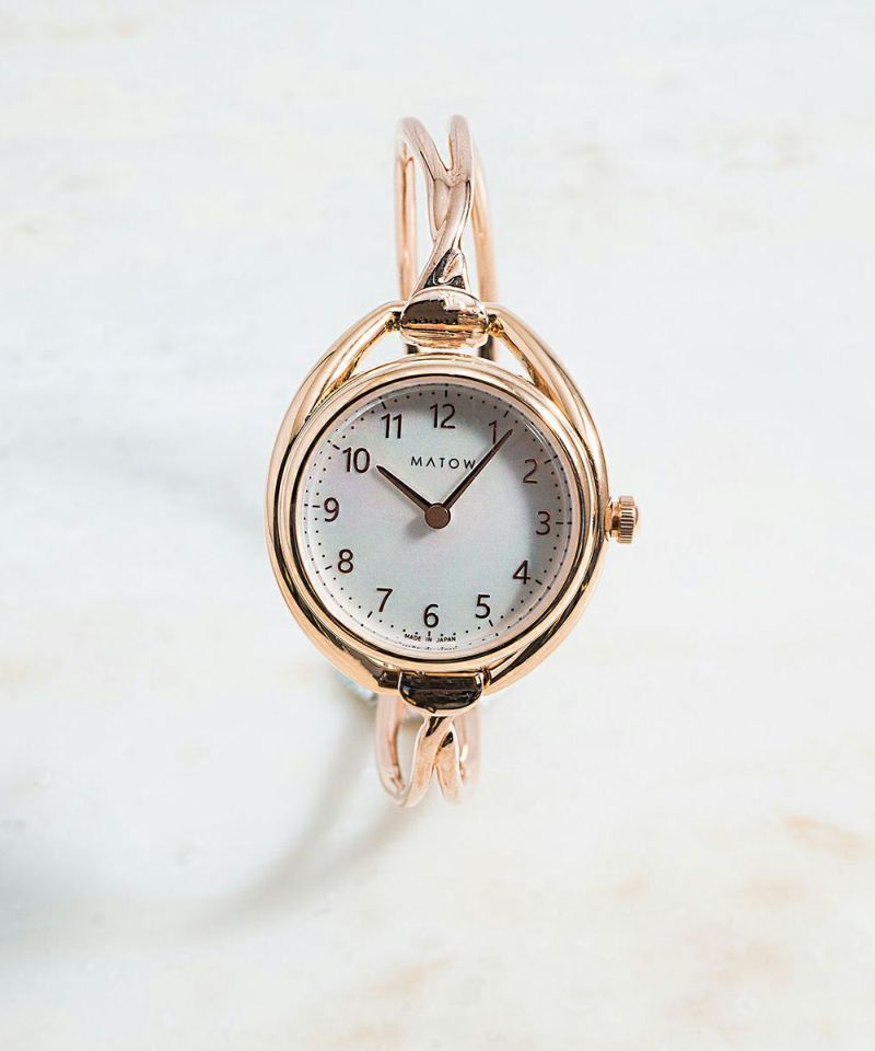 お気に入りのブランド時計探し Blog: MATOW CROSS BANGLE ROUND ROSE GOLD