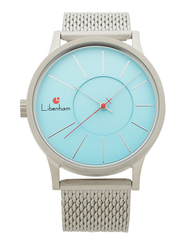 Libenham◆腕時計/アナログ/レザー/WHT/BLK/LH-90034