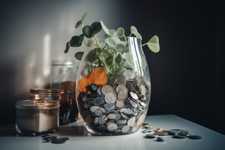 yasubee_a_glass_vase_filled_with_coins_and_money_plant_in_the_s_f32d35f3-7eb0-4c94-a455-e456ab11eb73.png