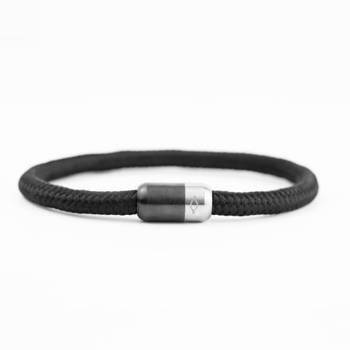 Edmund Cotton Rope Bracelet Black-2.jpg