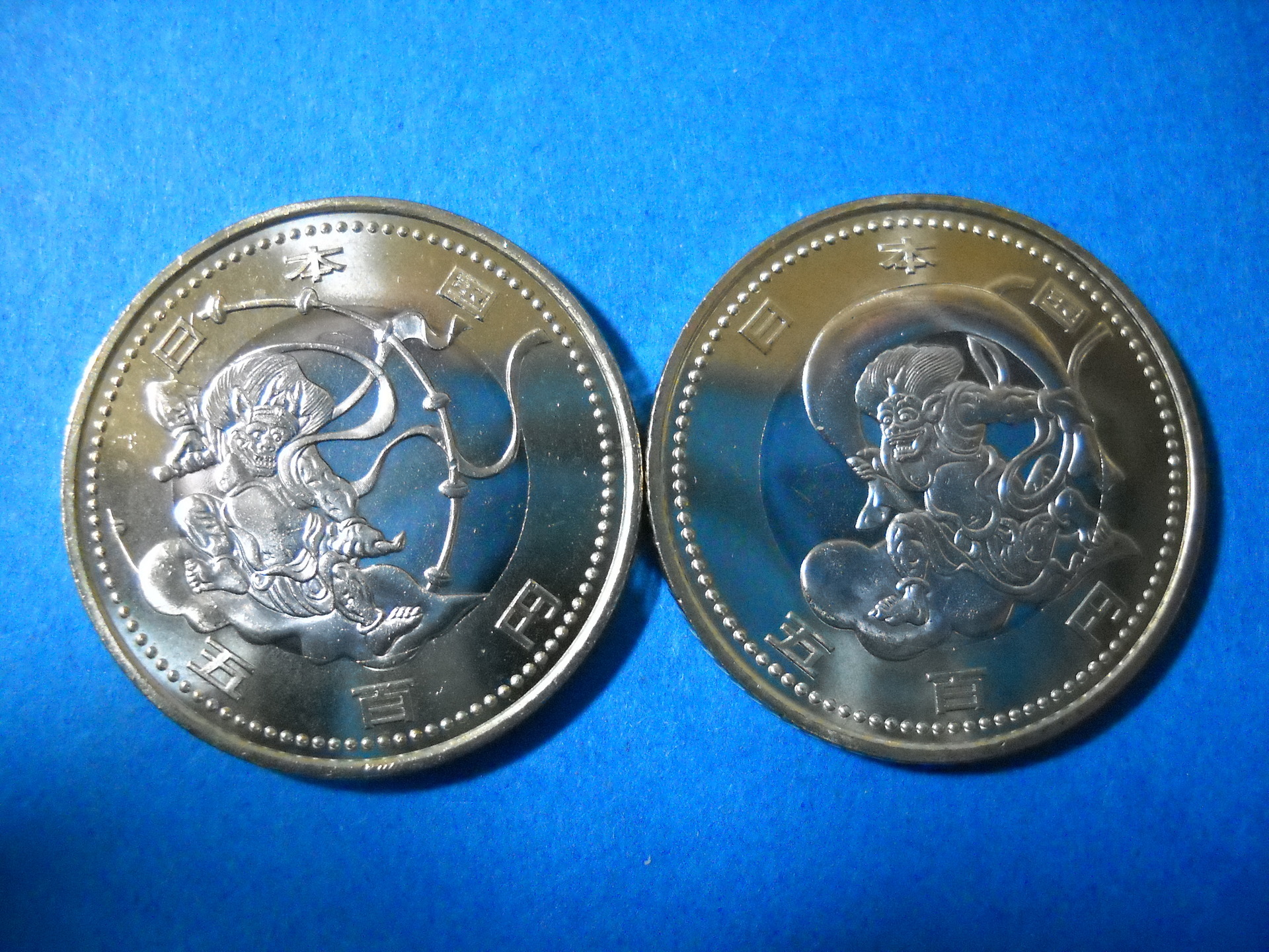 【限定品】2種類 風神雷神 東京 オリンピック パラリンピック  記念硬貨 棒金