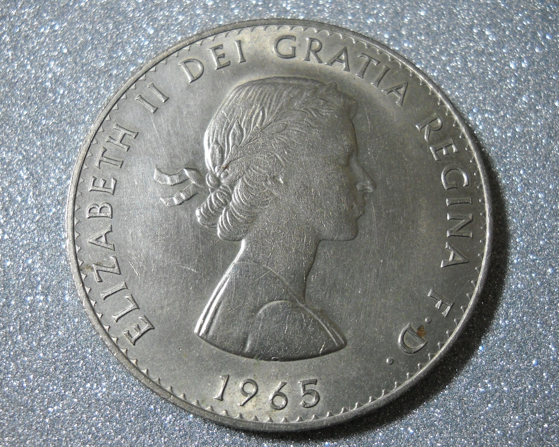 10枚 英国 イギリス 1965年 チャーチル クラウン コイン 28g39mm 