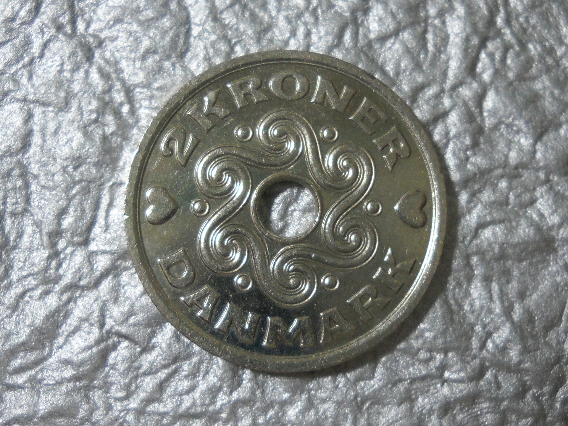 コレクションの記載 幸せを運ぶ デンマークのハートコイン