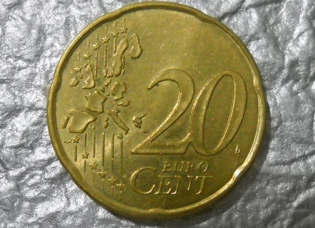 コレクションの記載: フランス ユーロコイン 1999年 20セント