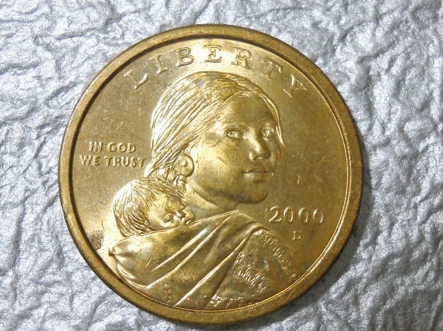 コレクションの記載: アメリカ サカガウィア 母と子 １ドル コイン