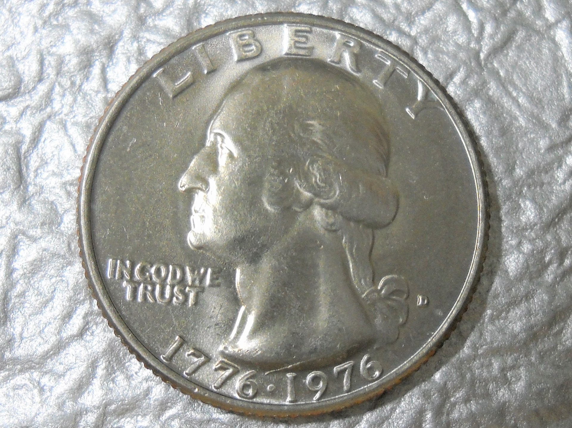 コレクションの記載 アメリカ合衆国 1976年発行 独立0年記念硬貨 ワシントン