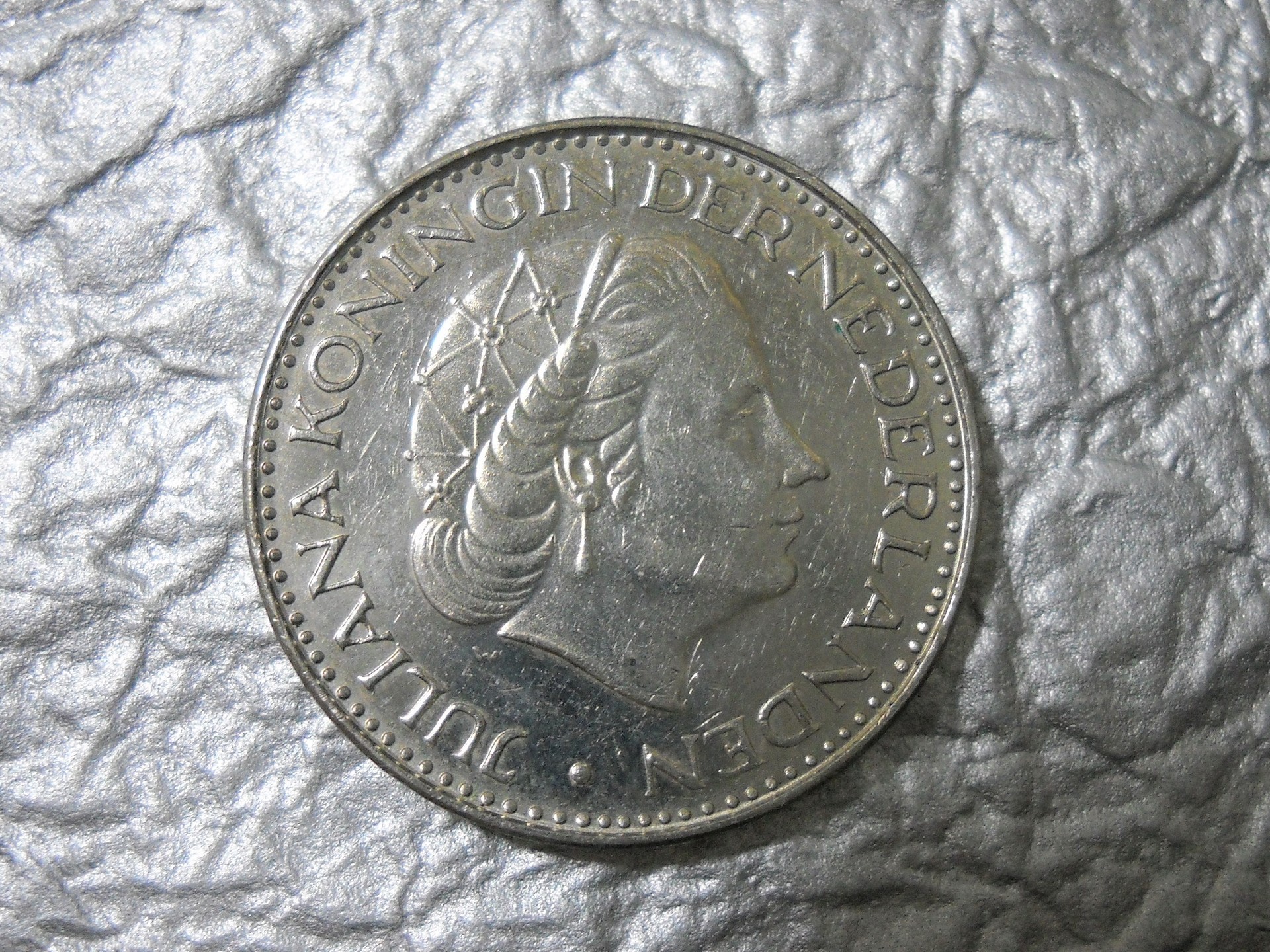 C0305 コイン オランダ 1ギルダー 硬貨 1968年 ゴルフ ボールマーカー グリーンマーカー - 貨幣